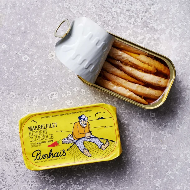 Makrelfilet i krydret olivenolie