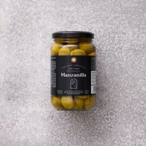 Manzanilla oliven med sten