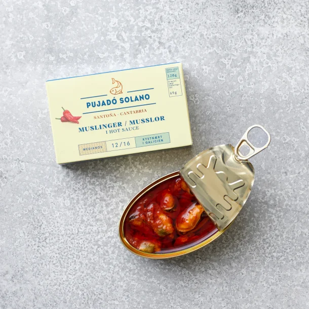 Muslinger i Hot Sauce