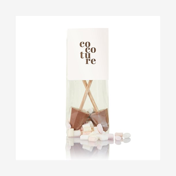 Lys chokolade sticks med skumfiduser