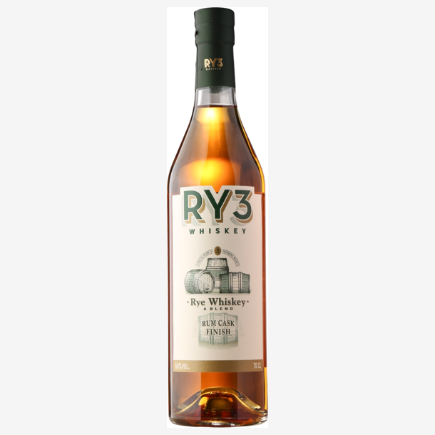 RY3 Whiskey Rum Cask Finish 50%, 70 cl